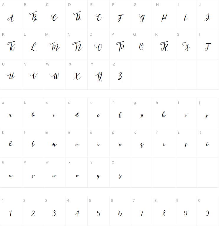 Forestry Script字体