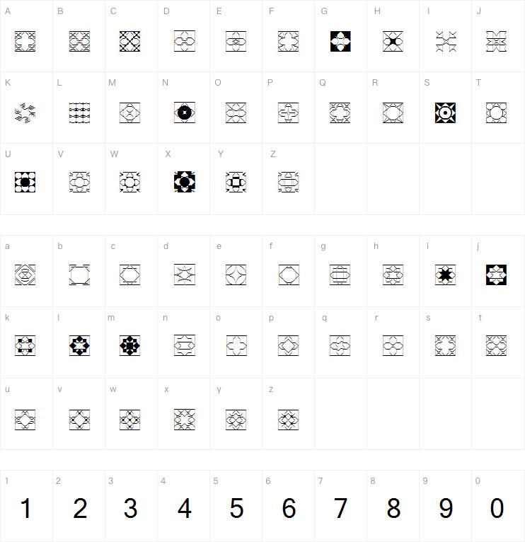 Formas geometricas 2字体