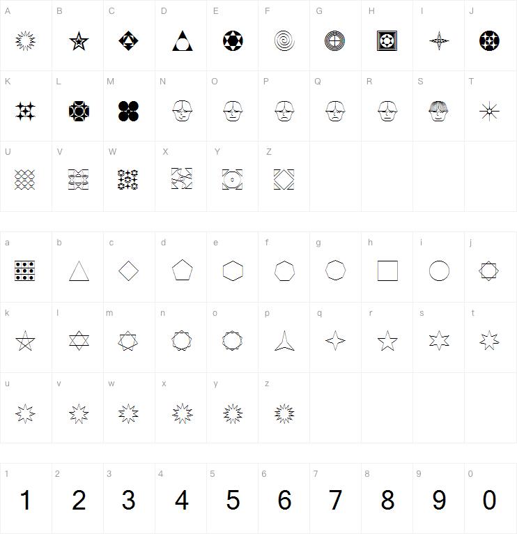 Formas germetricas 1字体