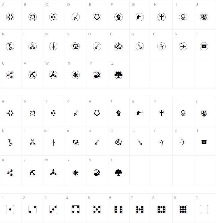 Fourth-Edition Dings字体