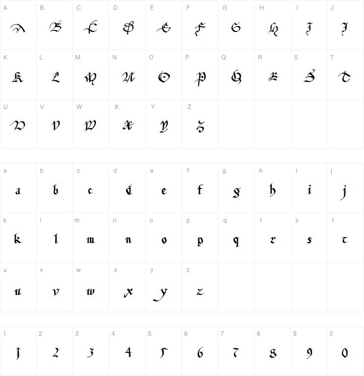 FracturiaSketched字体