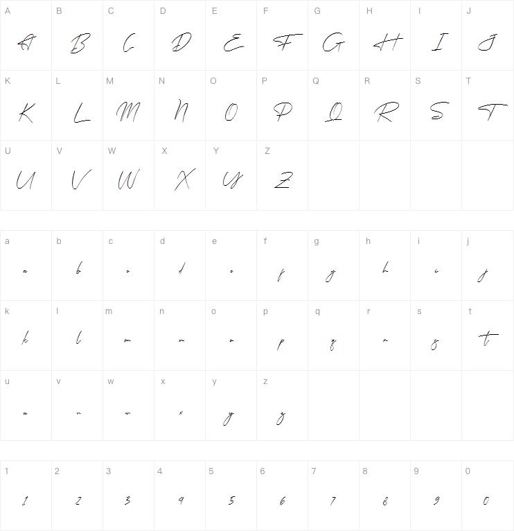 Freyatina Pelgona字体