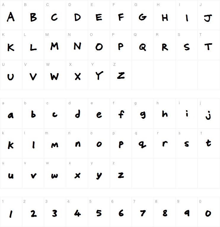 Friendly Felt Tips字体