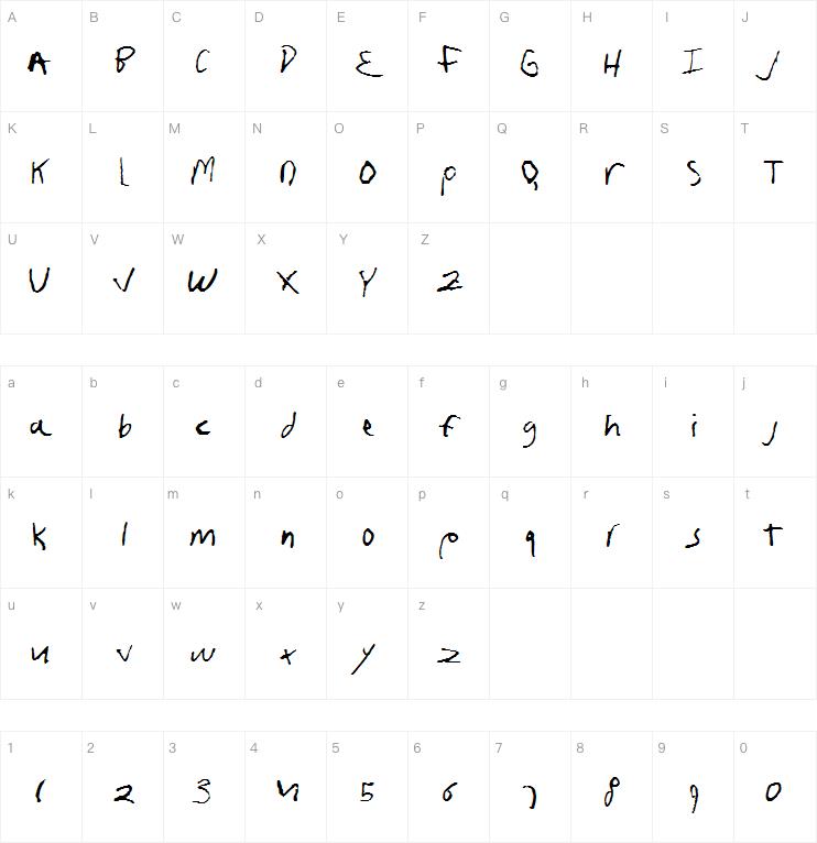 fruscianteHand字体