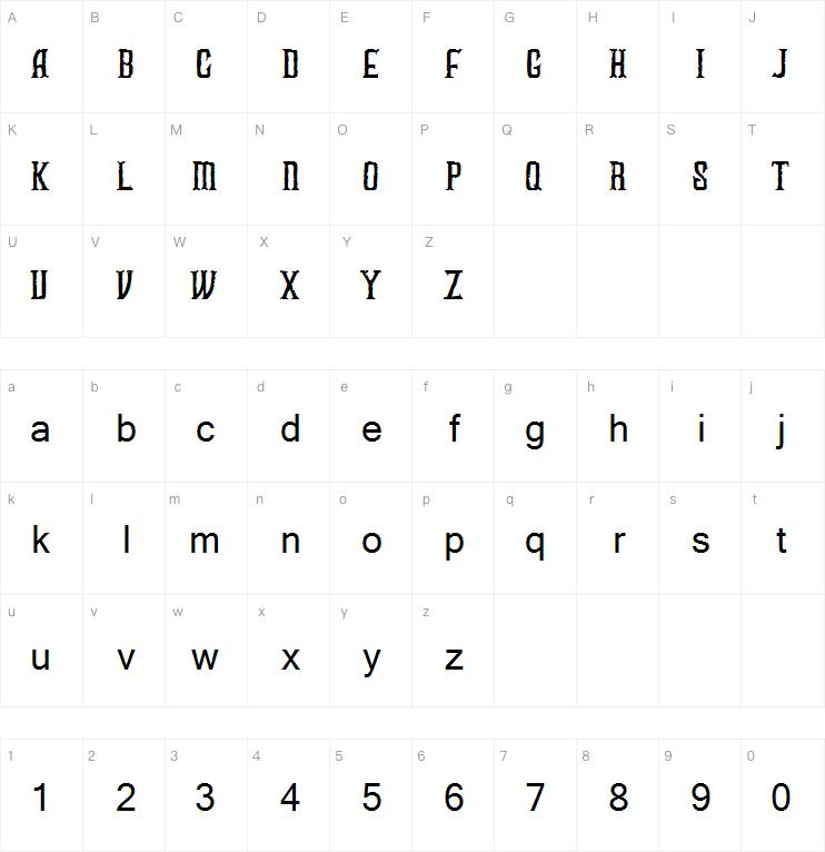FUZZY bold字体