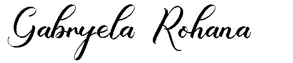 Gabryela Rohana字体