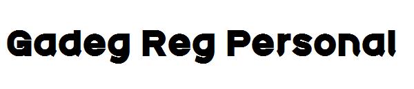 Gadeg Reg Personal字体