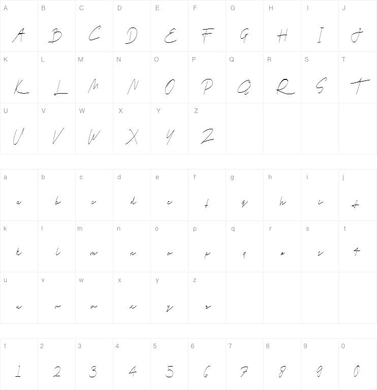 Galla Signature字体