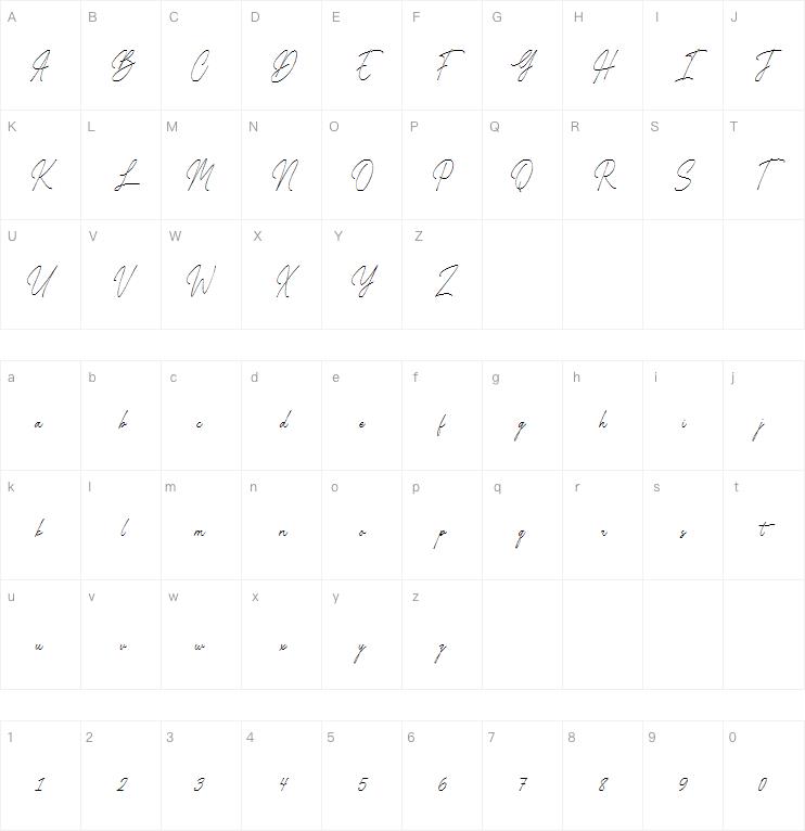 Gasthony Signature字体