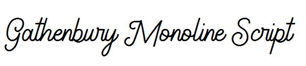 Gathenbury Monoline Script