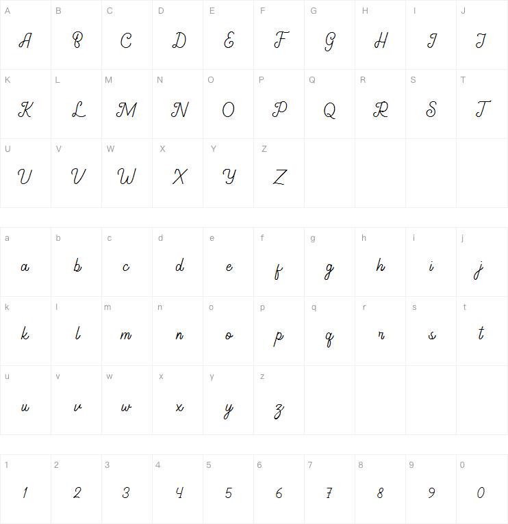 Gathenbury Monoline Script字体