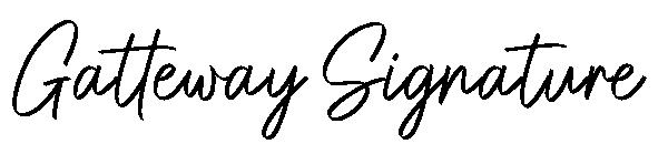 Gatteway Signature字体