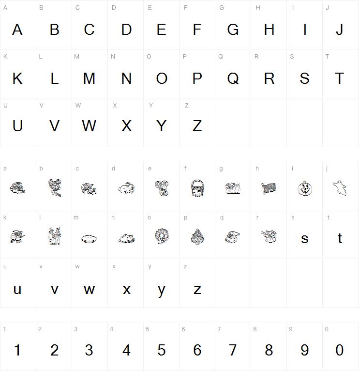 GE Holiday Sampler字体