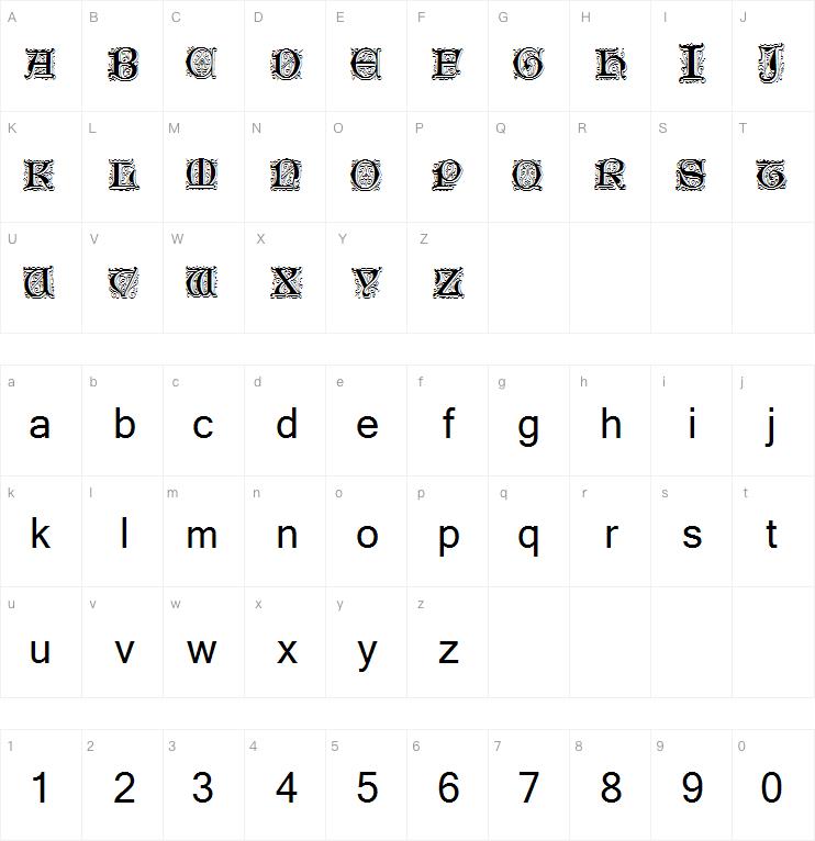 Genzsch Initials字体