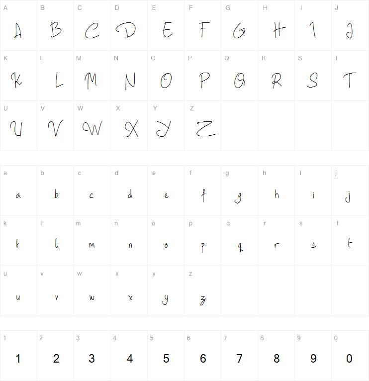 Geovana字体