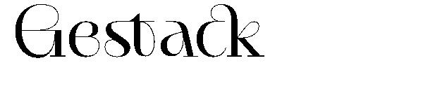 Gestack字体