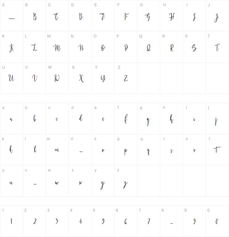 Gesthyla Calligraphy Modern字体