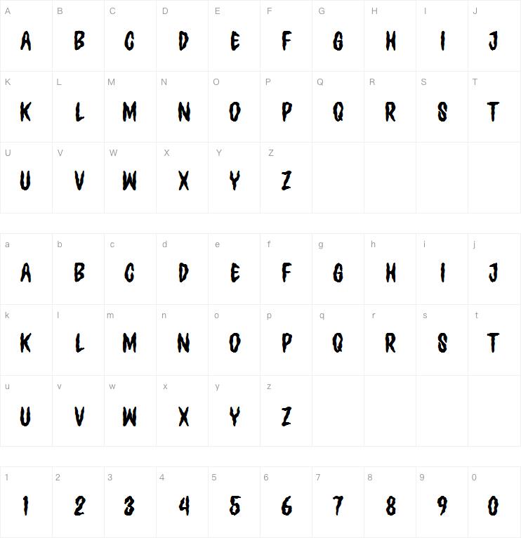 Ghoulies字体
