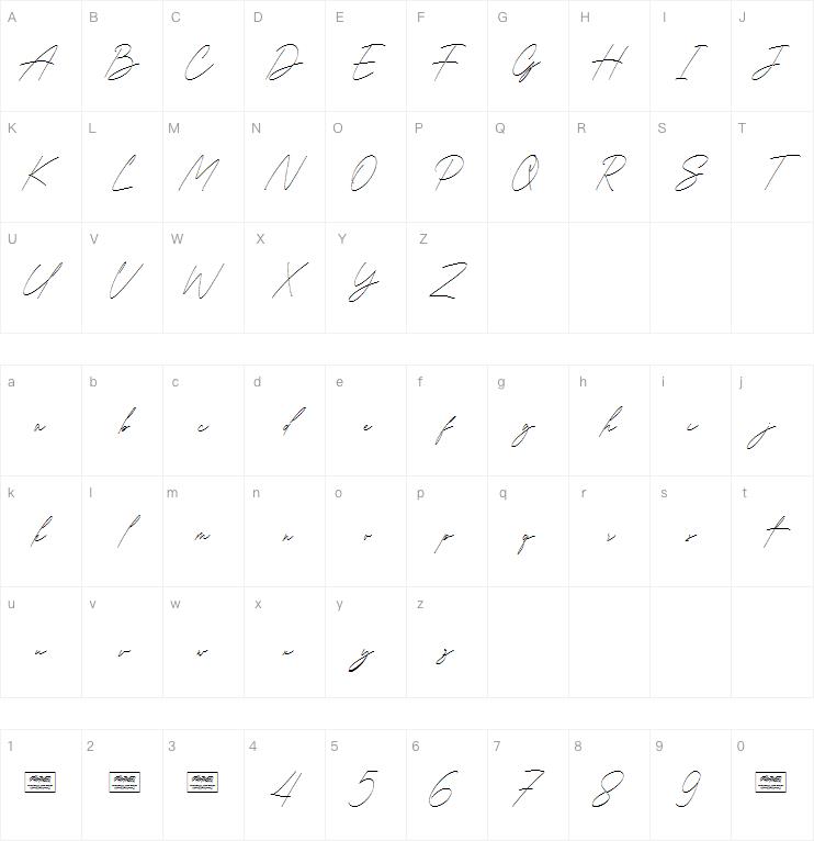 Gia Cristine字体