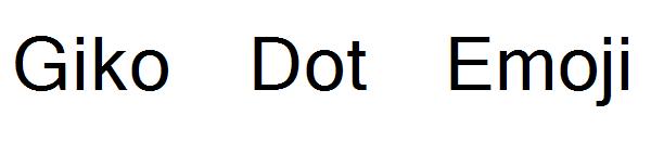 Giko Dot Emoji字体