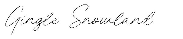Gingle Snowland字体