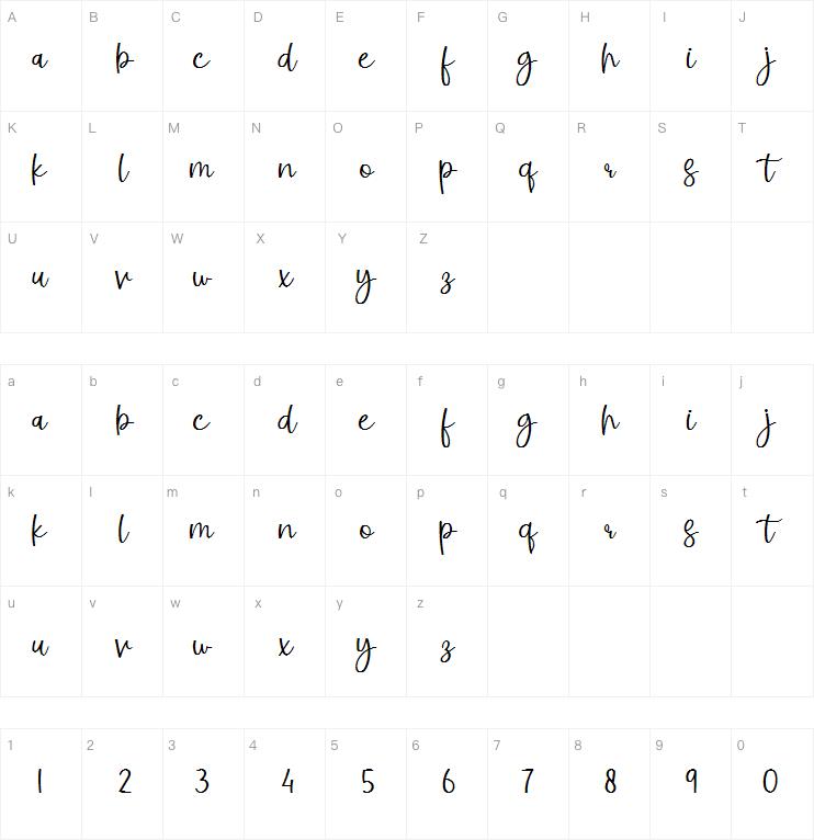 Giraffe Highlight字体