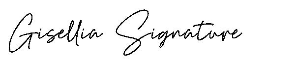 Gisellia Signature字体