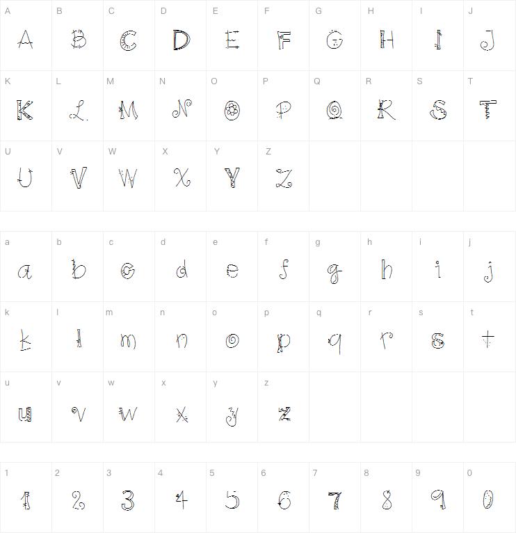 gj loquita por ti字体