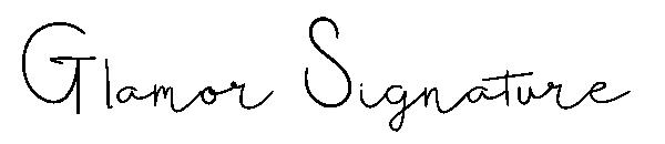 Glamor Signature字体