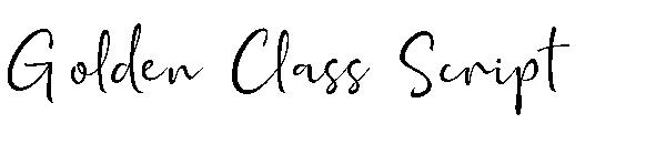 Golden Class Script字体