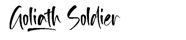 Goliath Soldier字体