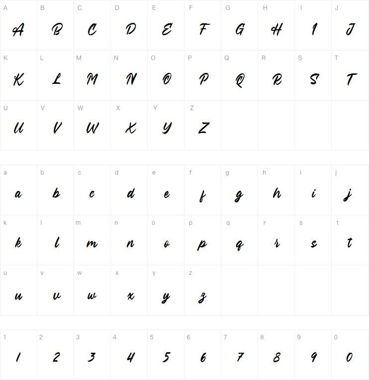 Gonzalles Regular字体