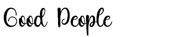 Good People字体