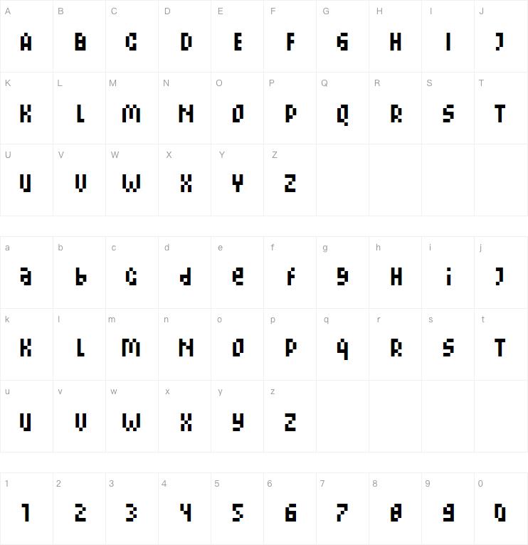 Gorgeous Pixel字体