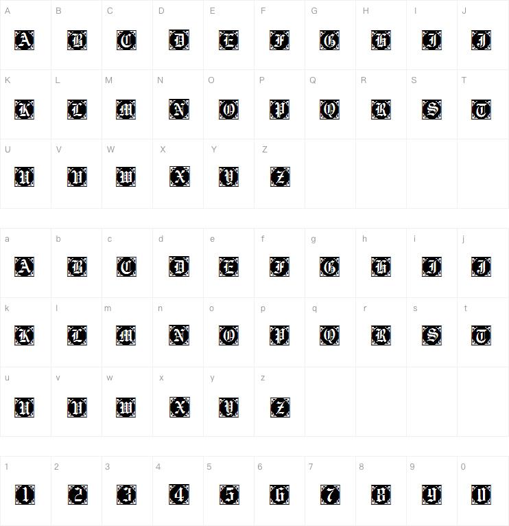 GothicCornerCaps字体