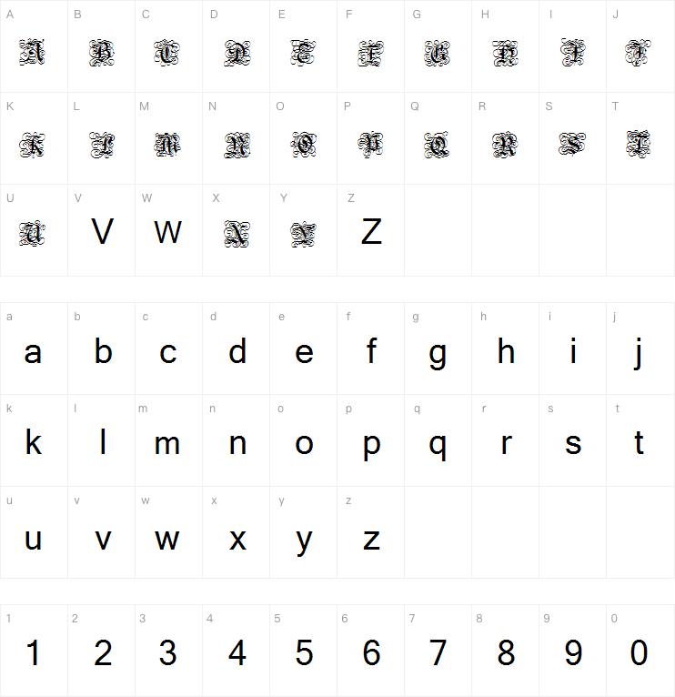 Gothic Flourish字体