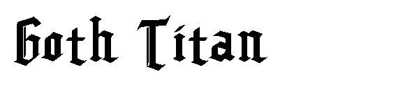 Goth Titan字体