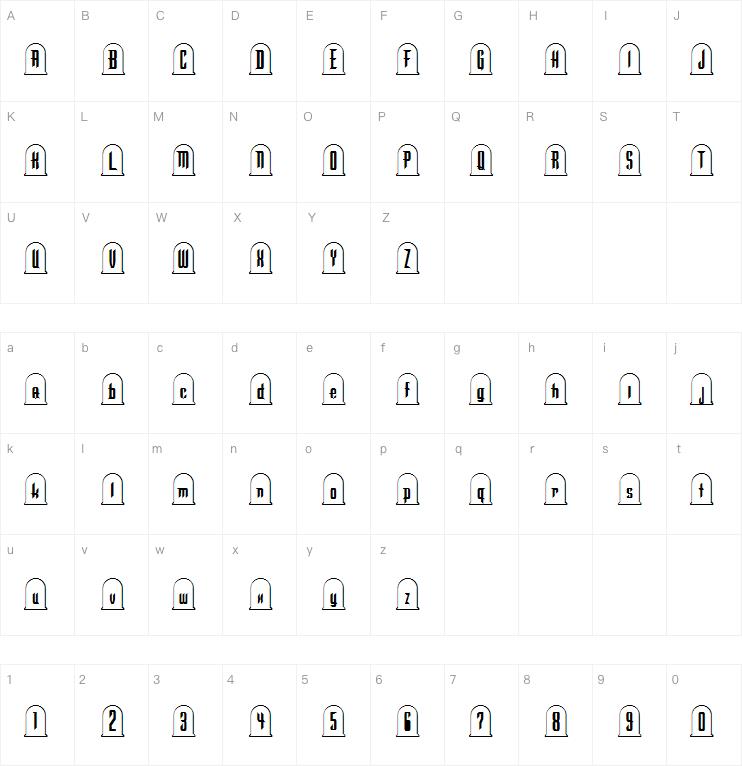 Graveyard字体