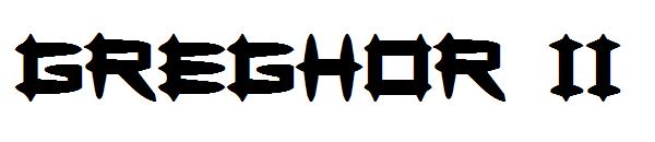 Greghor II字体