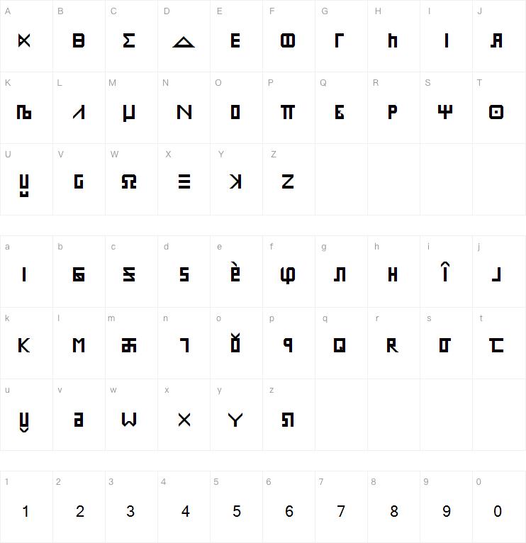 Greko - Sanskrit字体