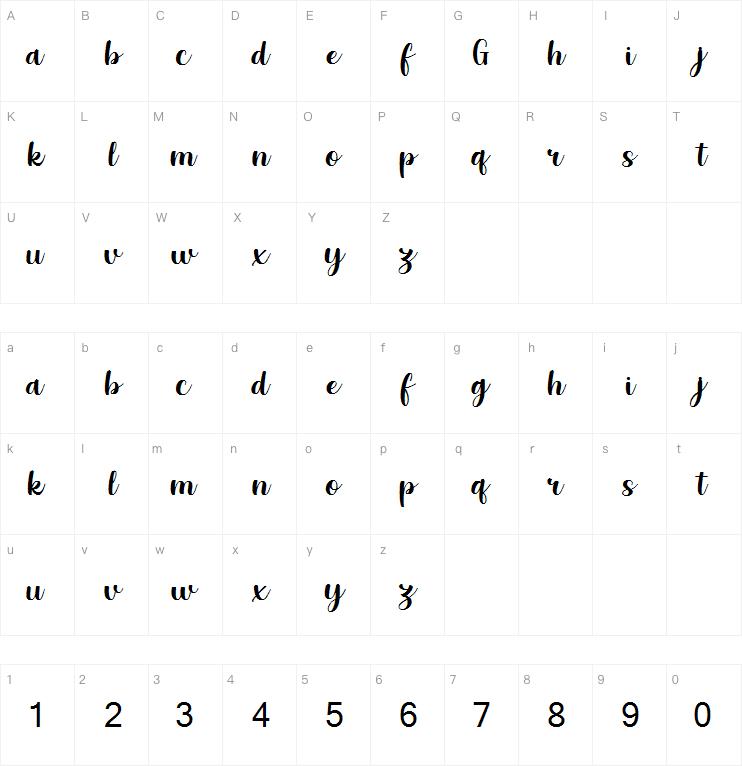 Grestal Script字体