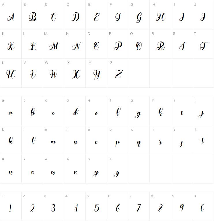 Grossley - Modern Calligraphy字体