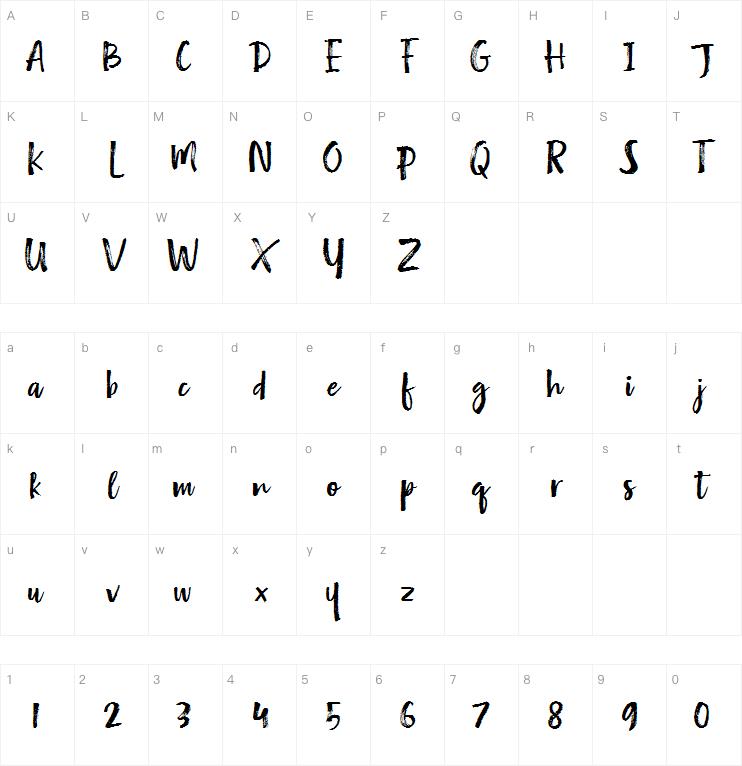 Gruffly字体