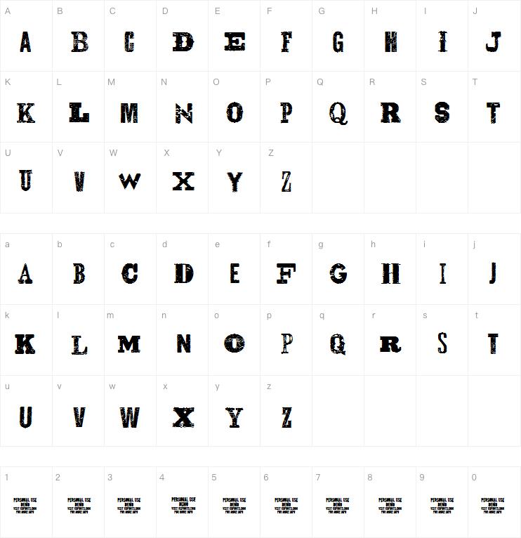 Gunslinger字体