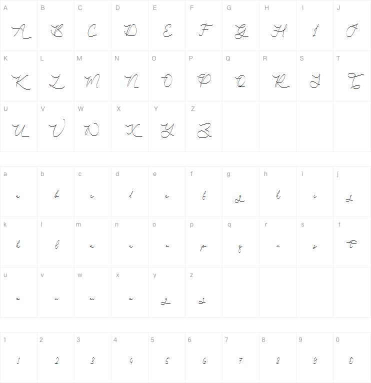 Gutierha Pattery字体