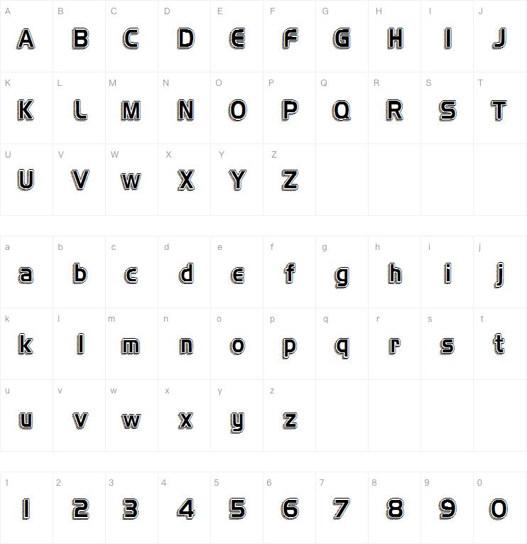 H4 Vintage Retro字体