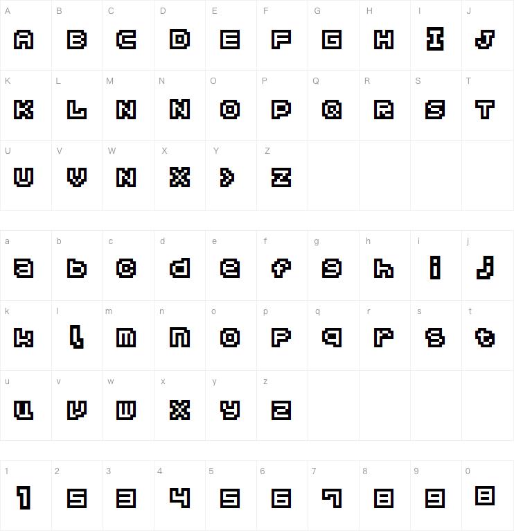 Hachicro Undertale Battle字体