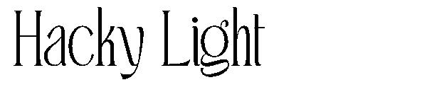 Hacky Light字体