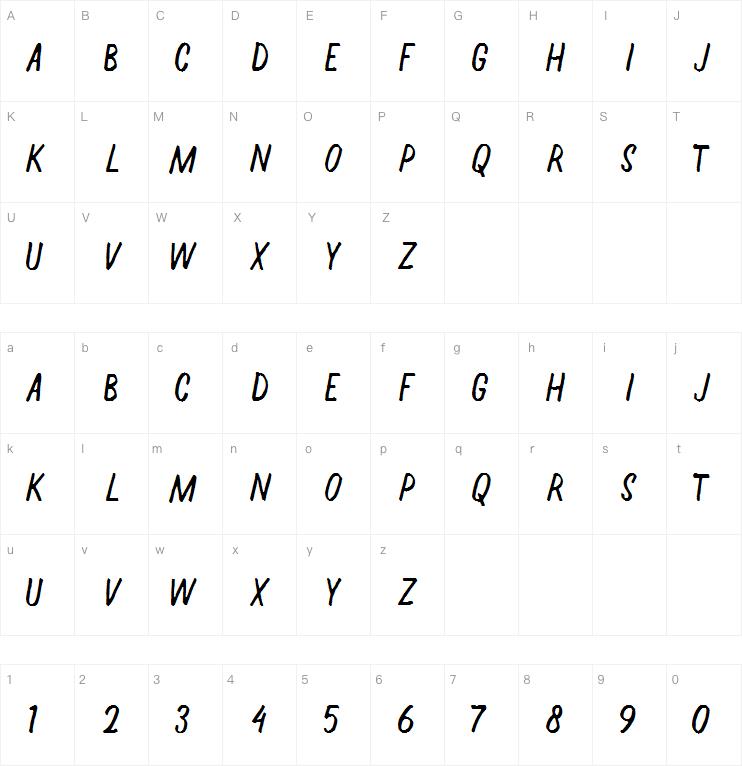 Halfway字体