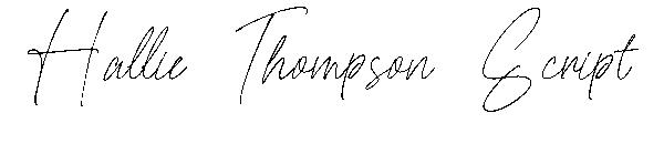 Hallie Thompson Script